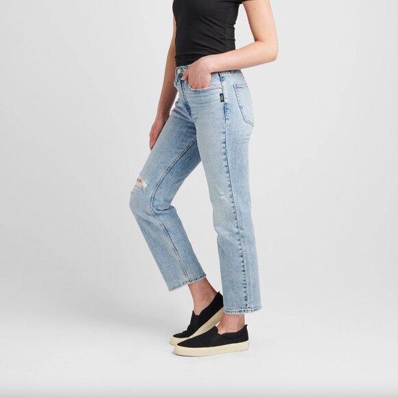 Frisco Straight Leg Jean, Silver, BNWT - Picture 3 of 4